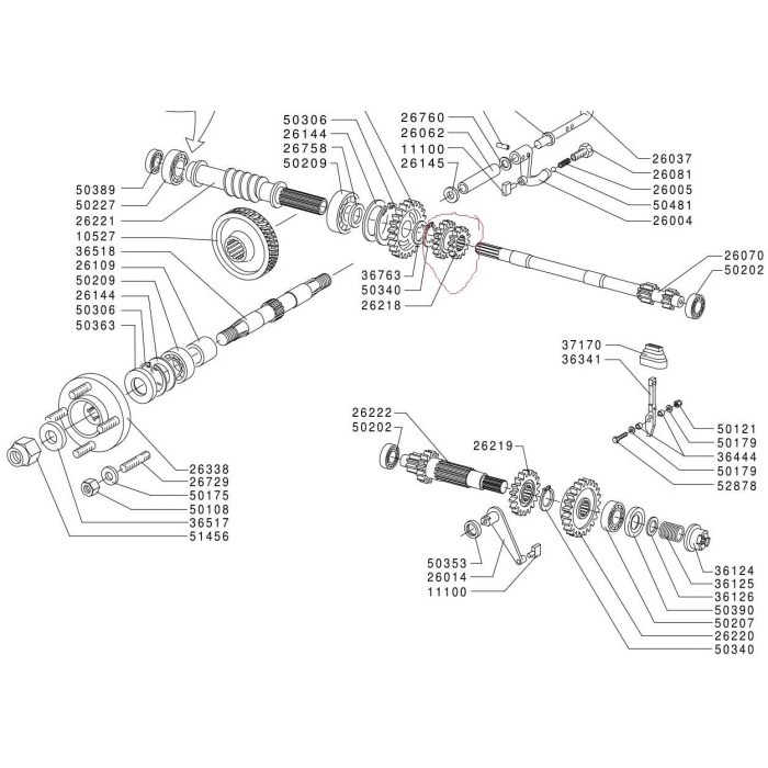 Grillo Gf2 - Gf3 Çayır Biçme Makinesi Vites Dişlisi - 26218