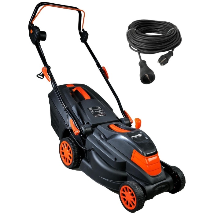 GardenPro ZF6102 Çim Biçme Makinası 1600 watt + Uzatma Kablosu 20 mt