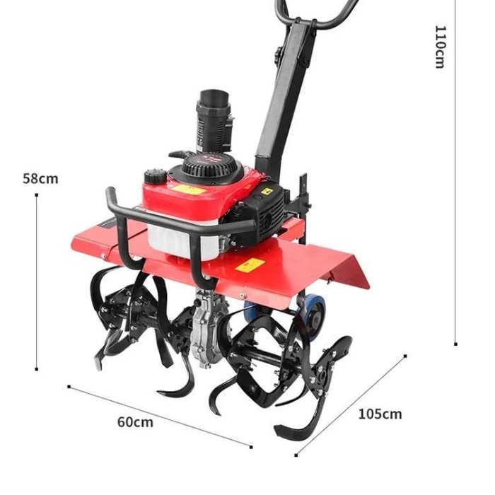 Benzinli 24 Bıçaklı 4 Hp 4 Zamanlı Mini Çapa Makinesi