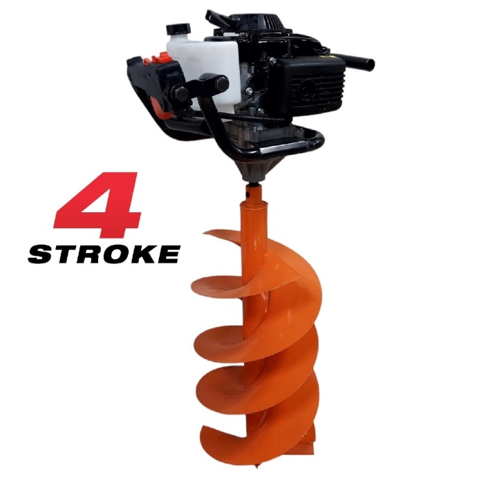 Tomking EA144P Çift Helezonlu 4 Zamanlı Toprak Burgu Makinası 300 mm 4 Hp