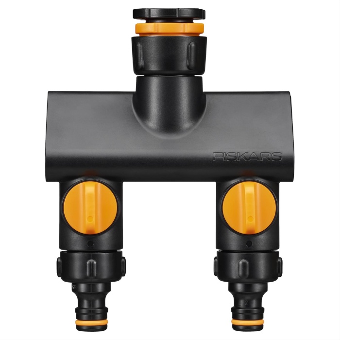 Fiskars 1070577 İkiz Musluk Bağlantı Aparatı (21mm/26,5mm/33,3mm)