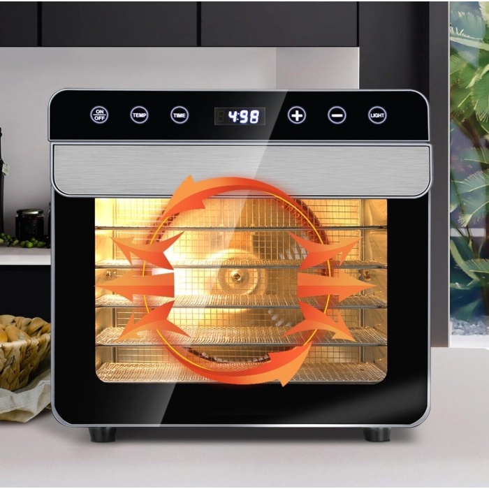 Dalle SS-06A Paslanmaz Meyve Sebze Kurutma Makinesi - Airfryer Hediyeli