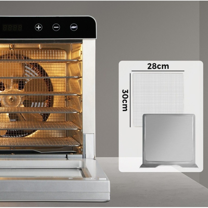 Dalle SS-06A Paslanmaz Meyve Sebze Kurutma Makinesi - Airfryer Hediyeli
