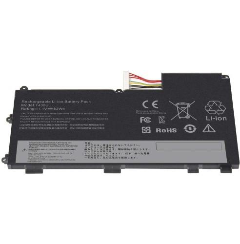 Lenovo ThinkPad T430U,  L11S3P51, 45N1090 11.1V 4250mAh (47Wh) Batarya Pil