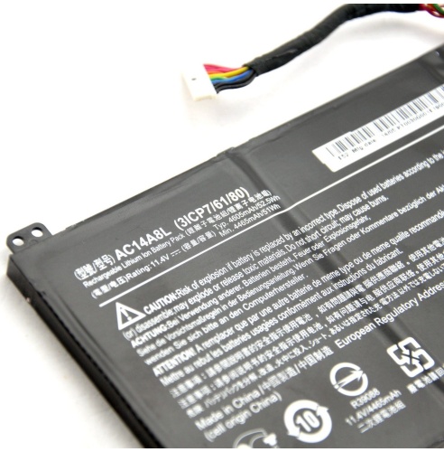 Acer AC14A8L, 11.4V 4465mAh 51Wh Aspire VN7-571 Orjinal Batarya pil