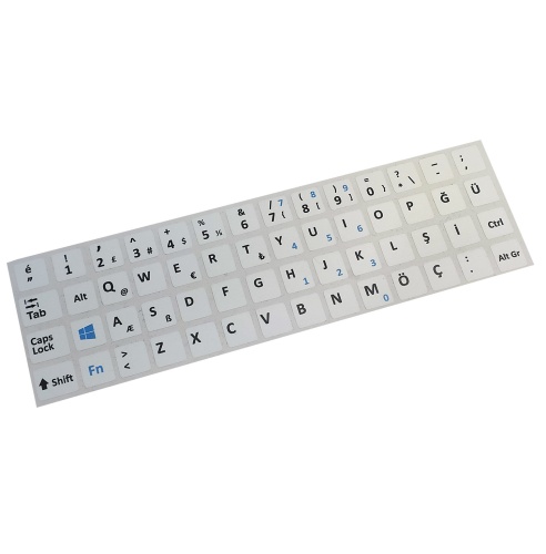 Türkçe Q Beyaz Klavye Etiketi, Türkçe Q Beyaz Klavye Sticker