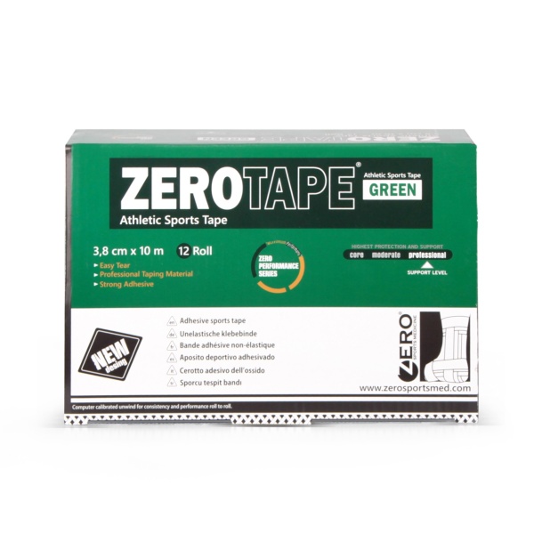 Zerotape Yeşil 3,8cm x 10m SporcuTespit Bandı