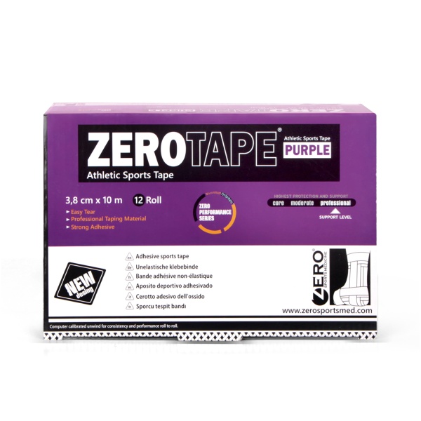 Zerotape Mor 3,8cm x 10m SporcuTespit Bandı