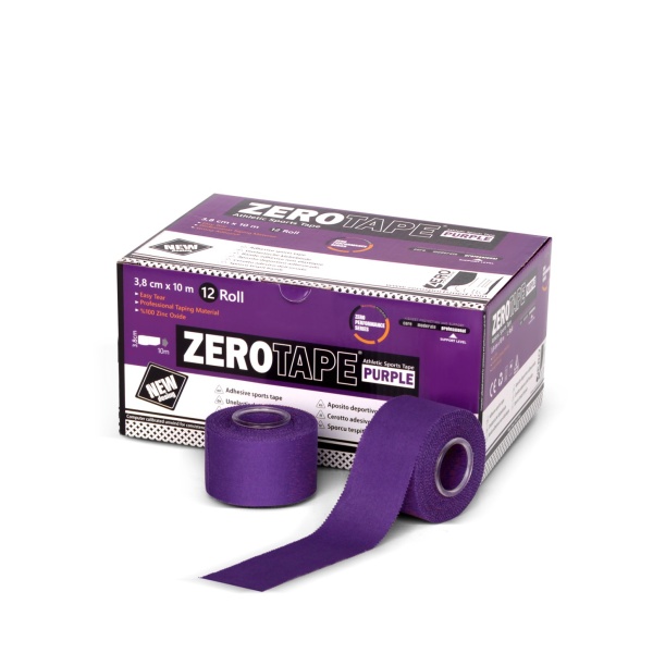 Zerotape Mor 3,8cm x 10m SporcuTespit Bandı