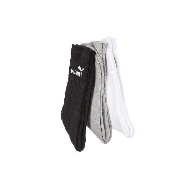 Puma Sport Sock 3 Pack Outlets Black-Grey-White