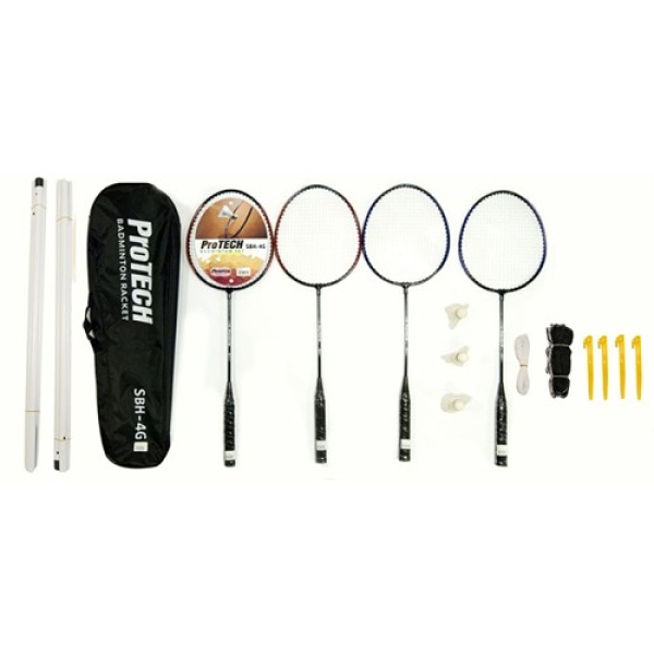 Badminton Set (4 Raket + 3Top Ağdemir File) Çanta