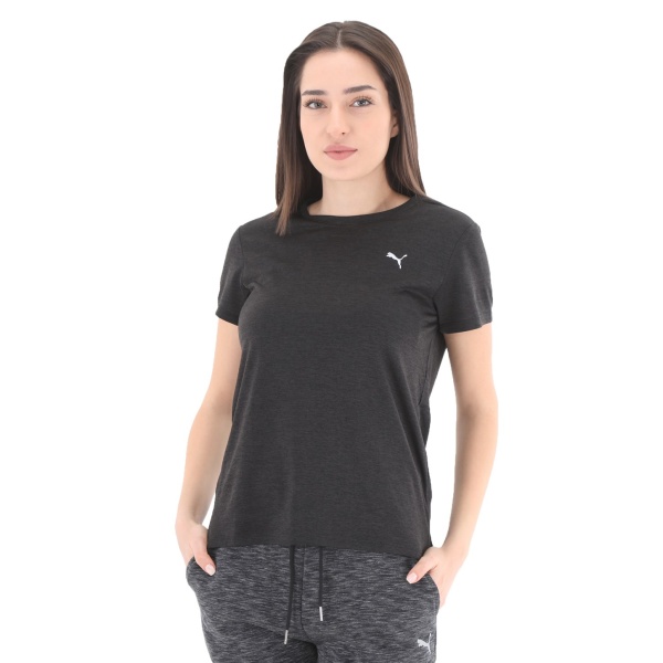 Puma Run Favorite Heather Ss Tee W Puma Black