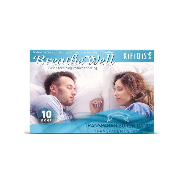 Kifidis - Breathewell Transparan Burun Bandı 10lu Paket