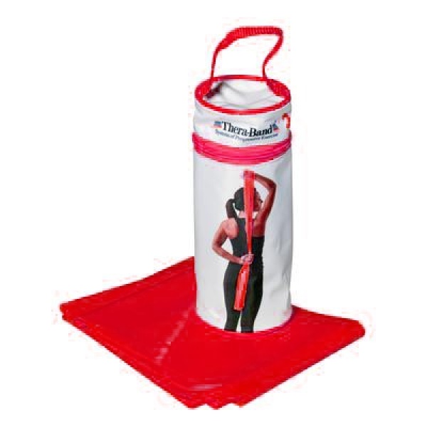 TheraBand® Exercise Band 2.5 m in Zipper-Bag +Kullanma Programı,Kırmızı