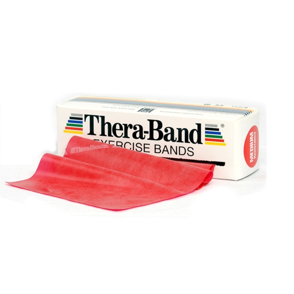 TheraBand® Exercise Band 5.5 m Orta,Kırmızı