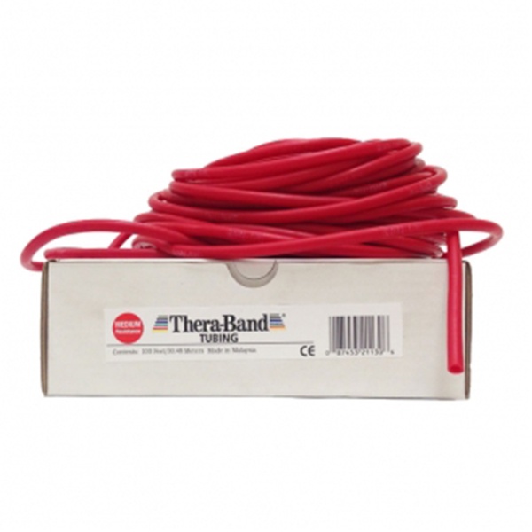 TheraBand® Tubing 7,5 m Orta, Kırmızı