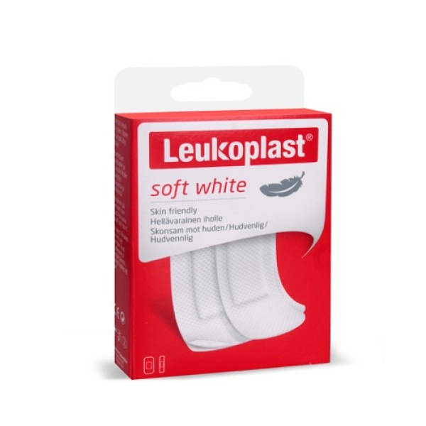 Leukoplast Soft White 19mX72 mm (12 adet), 38X72mm (8 adet) 20 Adet Yara bandı