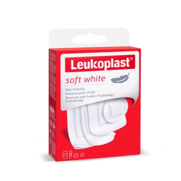 Leukoplast Soft White 19x72mm (12 ad.), 6x22mm (6 ad.), 38x72mm(8 ad.), 38x38 mm(4 ad.) Yara Bandı