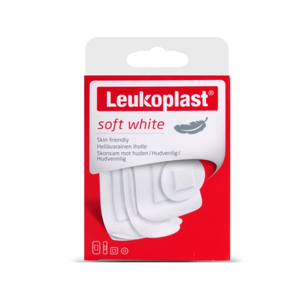 Leukoplast Soft White 19x72mm (12 ad.), 6x22mm (6 ad.), 38x72mm(8 ad.), 38x38 mm(4 ad.) Yara Bandı