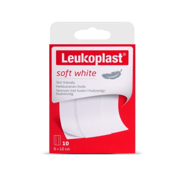 Leukoplast Soft White 6x10 cm 10 Adet Yara Bandı