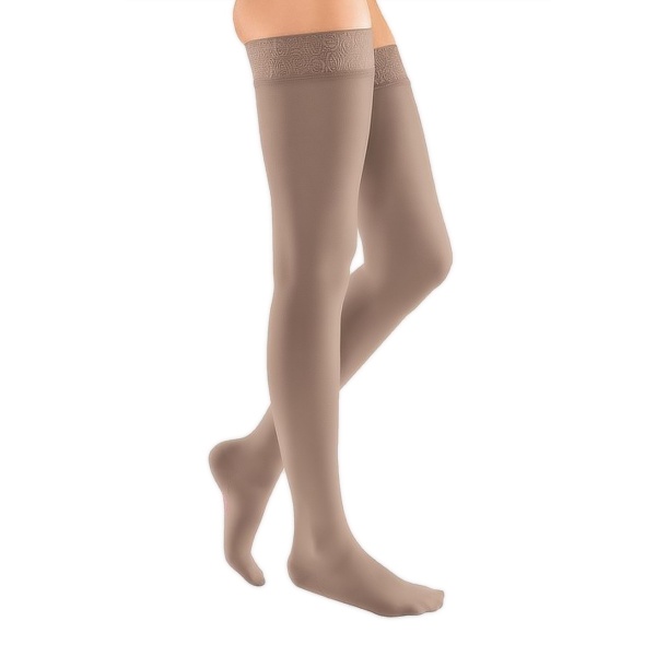 Mediven Elegance CCL2 Dizüstü-Silikon Bantlı Burnu Kapalı Petite Ten Varis Çorabı