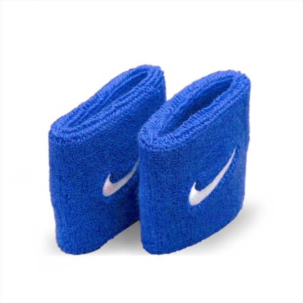 Nike Swoosh Wristbands 2 Pk Royal Blue/white Osfm,one Size/5