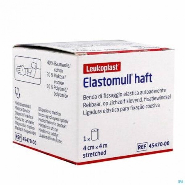 Elastomull Haft LF Bsn  Fiksasyon Bandajı 4cm x 4m Beyaz