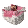 Petipufstore Dream Seri Gri-Pembe Kedi ve Köpek Yatağı