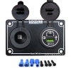 Goldsea Marin Şarj + Usb Type-C Soketi Metal Çerçeveli 12-24V