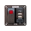 Goldsea Slim Model Switch Panel 1 Anahtar + Çiftli Usb 3.1A Soketli 12-24V 65x70mm