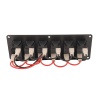 Goldsea 5 Anahtarlı Switch Panel Slim Model Usb 3.0 Type-C Soketli Mavi Işıklı 12-24V