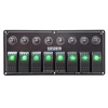 Goldsea Otomatik Sigortalı Marin Switch Panel 8 Anahtarlı 12-24V