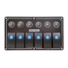 Goldsea Otomatik Sigortalı Marin Switch Panel 6 Anahtarlı 12-24V