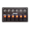 Goldsea Otomatik Sigortalı Marin Switch Panel 6 Anahtarlı 12-24V