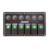 Goldsea Otomatik Sigortalı Marin Switch Panel 6 Anahtarlı 12-24V