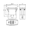 Marin Anahtar Tip Usb Soketi 3.1a 12-24V