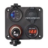 Marin Şarj + Voltmetre + Usb + Çakmak Soketi 12-24V
