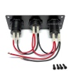 Goldsea Marin Şarj + Usb + Voltmetre Soketi Metal Çerçeveli 12-24V