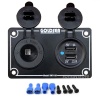 Goldsea Marin Şarj + Usb + VoltmetreGoldsea Marin Şarj + Usb Soketi Metal Çerçeveli 12-24V