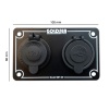 Goldsea Marin Şarj + Usb + VoltmetreGoldsea Marin Şarj + Usb Soketi Metal Çerçeveli 12-24V