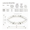 Sealux İçten Montaj Abs Elips Lumboz 40X21cm