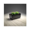 DEQQU Duracube Metal Saksı - Büyük Boy 25CM x 30CM x 60CM (Y-D-G)Siyah