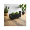 DEQQU Duracube Metal Saksı - Büyük Boy 25CM x 30CM x 60CM (Y-D-G)Siyah