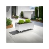 DEQQU Duracube Metal Saksı - Büyük Boy 25CM x 30CM x 60CM (Y-D-G)Beyaz
