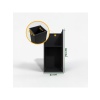 DEQQU Terraguard Demonte Dikey Metal Saksı - 70X32X32CM Paslanmaz-Siyah