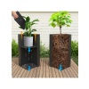 DEQQU Terraguard Demonte Dikey Metal Saksı - 70X32X32CM Paslanmaz-Siyah
