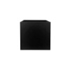 DEQQU Terraguard Demonte Küp Metal Saksı - 53X53X53CM Paslanmaz-Siyah