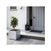 DEQQU Terraguard Demonte Küp Metal Saksı - 53X53X53CM Paslanmaz-Beyaz