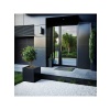 DEQQU Terraguard Demonte Küp Metal Saksı - 53X53X53CM Paslanmaz-Siyah