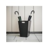 DEQQU Terraguard Metal Şemsiyelik Paslanmaz - 35.5cm (Kıvırcık Paspas Dahil)Siyah